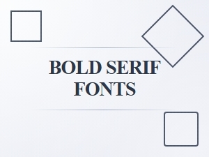 Bold Serif Fonts for Masculine Logos