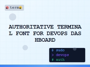 Authoritative Monospaced Font for Devops Dashboards